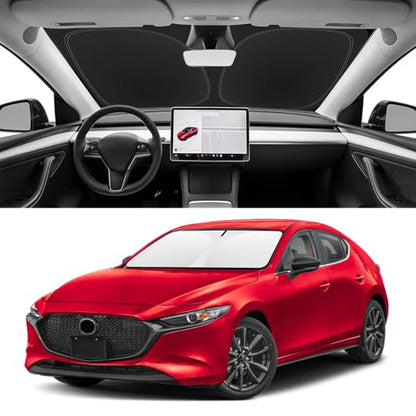 Custom Fit Windshield Sun Shade for Mazda 3 2019 (for 2019-2026 Mazda 3)