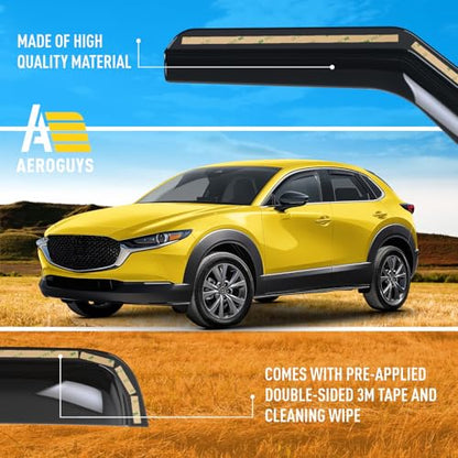 Extra Durable Window Deflectors in (For Mazda CX-30 20-26)