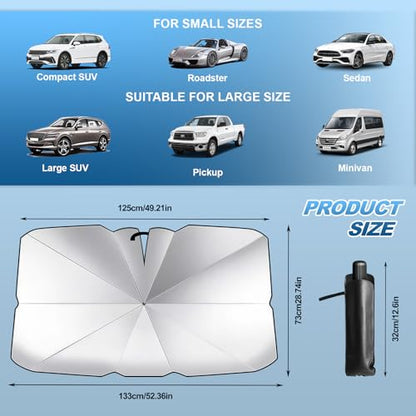 Car Windshield Sun Shade Umbrella (M)