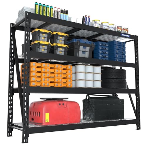 Heavy Duty Metal Garage Shelving (68"W x 24"D x 65"H)