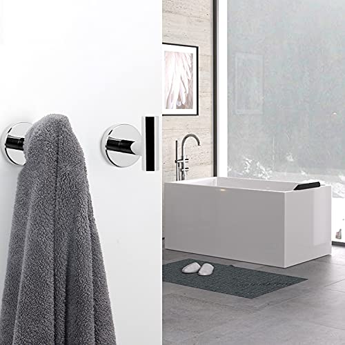 Bath Towel Hooks (Chrome Finish / 4 Pack)