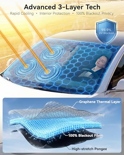 Car Windshield Sun Shade Umbrella (Large)