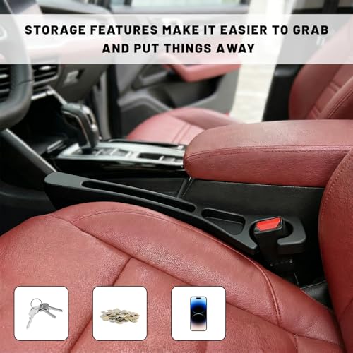 2 PCS Car Seat Gap Filler (Black)