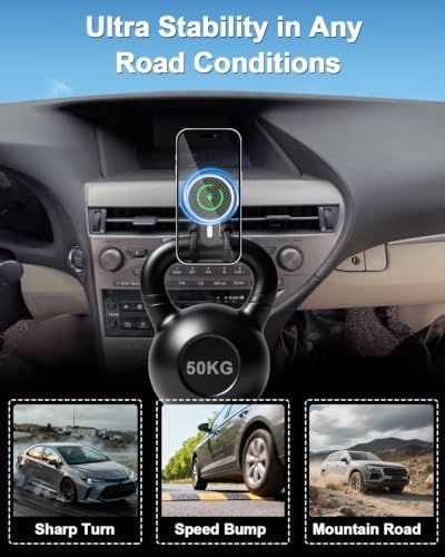 Wireless Charger Phone Mount for L (RX 350/ RX 450h 2010-2015 / Magsafe+ Wireless Charger)
