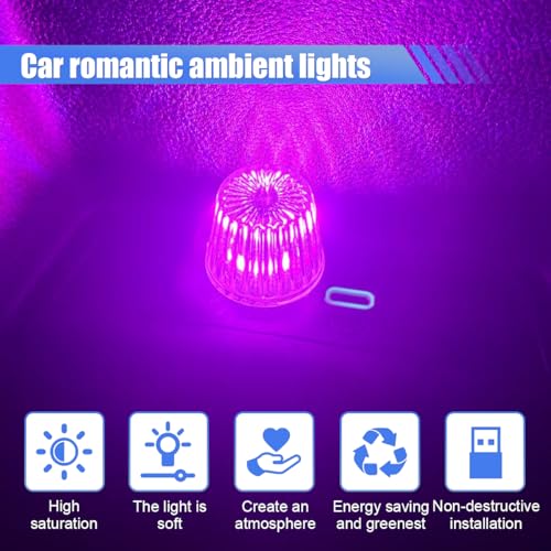 Car USB Night Light (Pink)