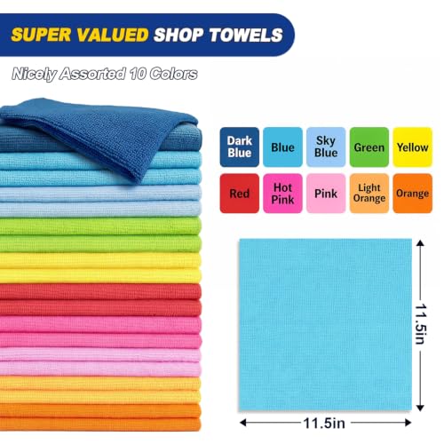 Shop Towels 100 PK (Rainbow / 11.5 x 11.5 Inch)