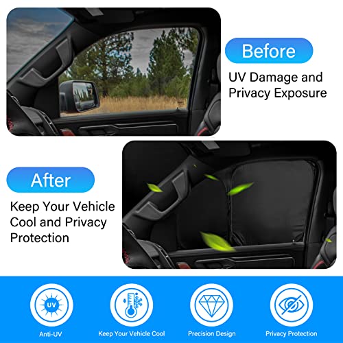 Windshield Sun Shade for Dodge RAM 1500 2019 (Side Window Sunshade for Dodge RAM 19-25)