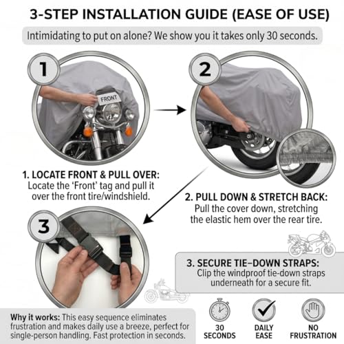 Supreme Motorcycle Storage Cover (Fits up to 120"L)