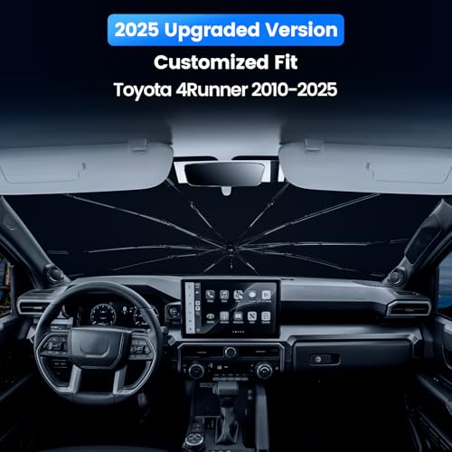 Windshield Sun Shade Umbrella for Toyota 4Runner 2010 (For Toyota 4Runner 2010-2025-ICY)