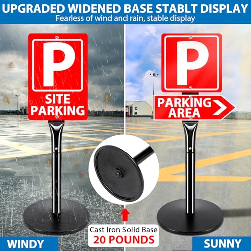 2Pack Heavy Duty Parking Sign Post for Outside