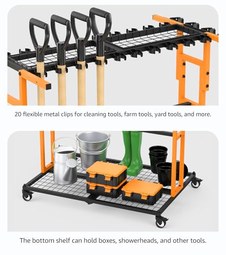 Garage Organization with Wheels (Orange)