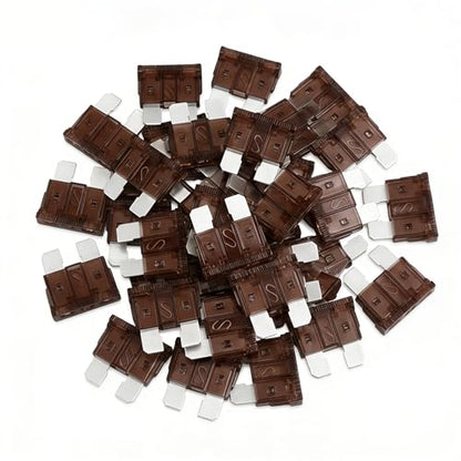 80Pcs) 7.5 Amp Standard Fuse, 7.5A Car Blade Fuses for Car/RV/Truck/SUV/Motorcycle/Boat (7.5A)