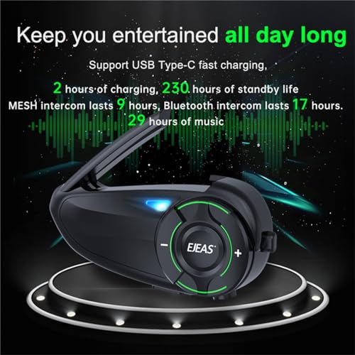 Q8 Motorcycle Helmet Bluetooth Headset (black 1)