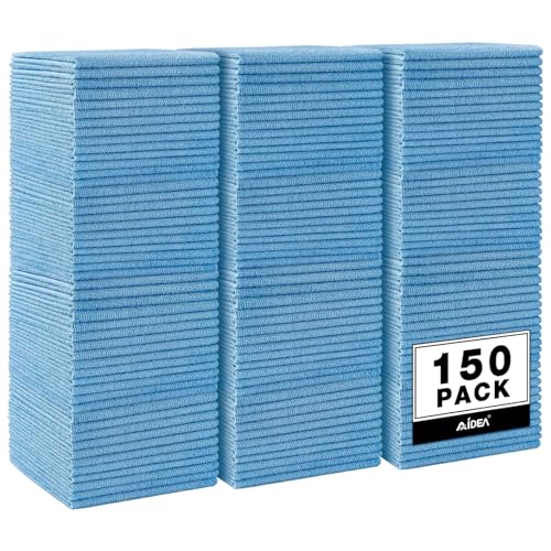 Microfiber Cleaning Cloth (Blue / 150PK)