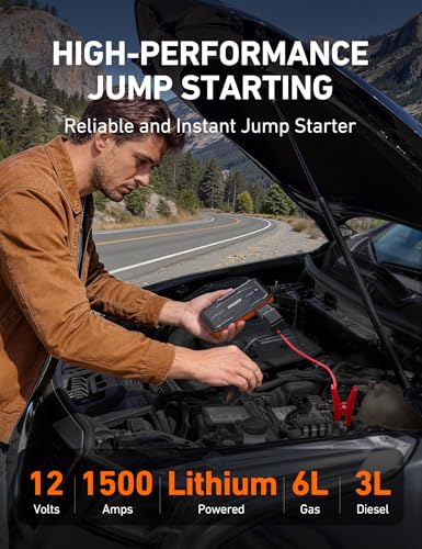 S8 Car Battery Jump Starter 1500A (Orange)