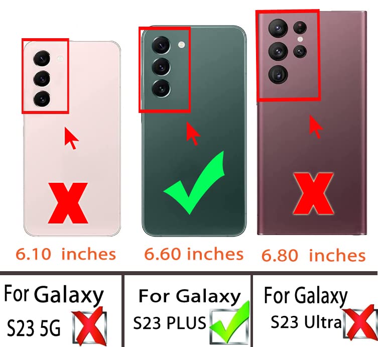 for Samsung Galaxy S23 Plus 5G Case (for S23 Plus 5G / Black)