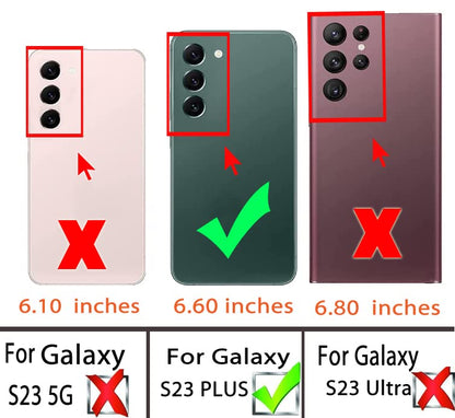 for Samsung Galaxy S23 Plus 5G Case (for S23 Plus 5G / Black)