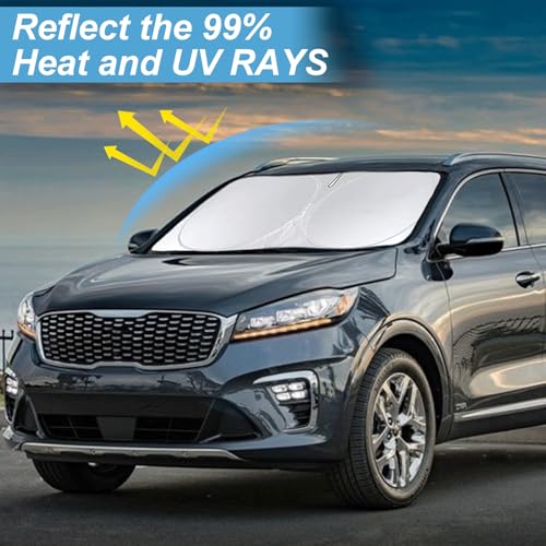 Custom Fit Sorento Windshield Sunshade for 2016 (for 2016-2020 KIA Sorento)