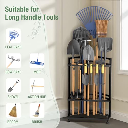 Garden Tool Organizer for Corner (Black-triangle)