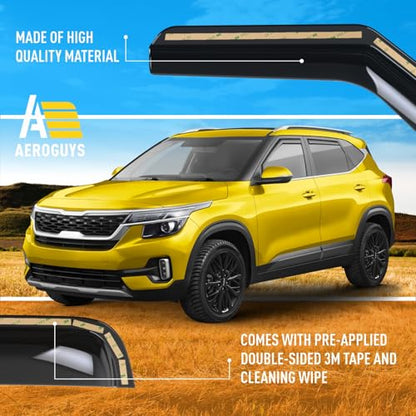 Extra Durable Window Deflectors in (For Kia Seltos 21-26)