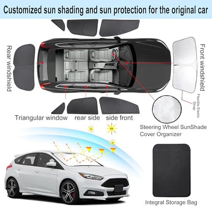 Window Shades for Ford Focus 2014 (Ford Focus 2014-2018 Hatchback)