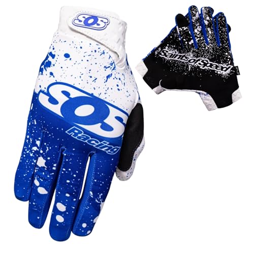 Splatter Dirt Bike Gloves (Medium)