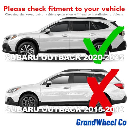 Window Deflectors Smoke Tinted in (For Outback 20-25)