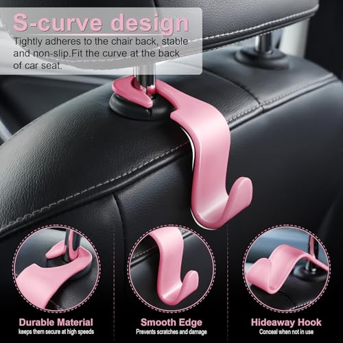 Car Seat Headrest Hook (Pink)