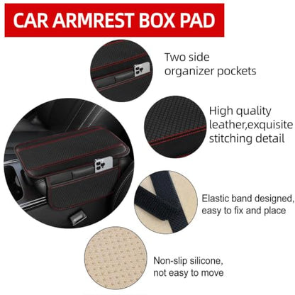 10 Pcs Car Floor Mats Full Set Car Accessories (Car Floor Mats Set / Red Line)