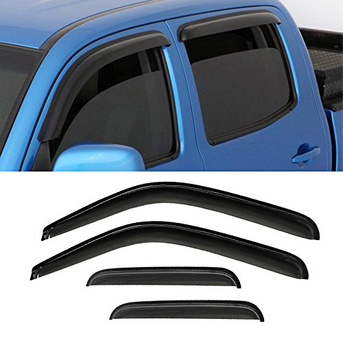 Rain Guards for Silverado Sierra Crew Cab Suburban Avalanche 07 (For Silverado/Sierra Crew Cab New Body 2007-2013)