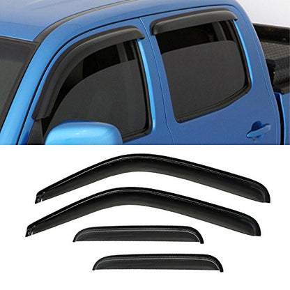 Rain Guards for Silverado Sierra Crew Cab Suburban Avalanche 07 (For Silverado/Sierra Crew Cab New Body 2007-2013)