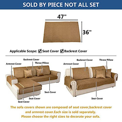Couch Cover Sectional Couch Covers (36''x47''/Rectangular / Coffee)