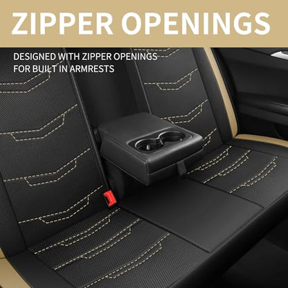 Car Seat Cover (N2 Black Beige / Full Set)