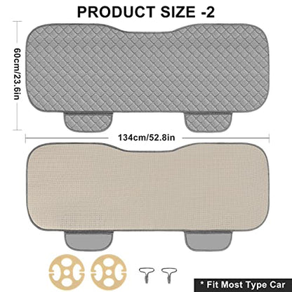 Car Seat Covers Universal Seat Covers for Car Accessories with Storage Pockets (Grey)
