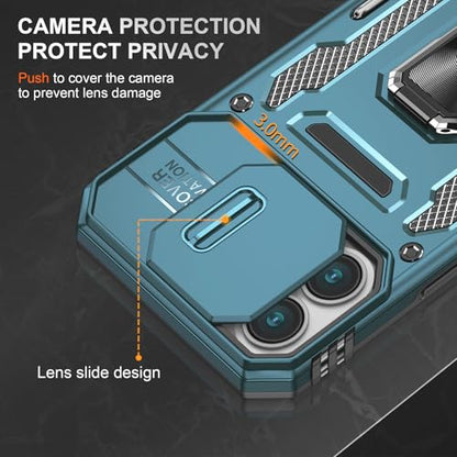 Phone Case for iPhone 16 Case iPhone 16 Phone Case with Camera Cover (iPhone 16 【6.1 inch】 / Light Blue)