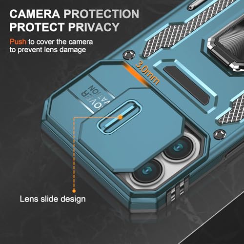 Phone Case for 16 Plus Case with Camera Cover (iPhone 16 Plus 【6.7 inch】 / Light Blue)