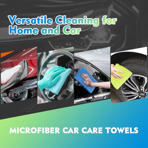 Microfiber Cleaning Cloth 12 Pack (Multicolor / 12.5 x 12.5 Inch)