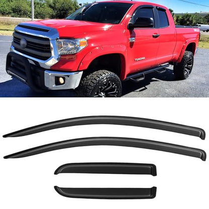 Window Visors Rain Guards for 2007 (2007-2021 Toyota Tundra)