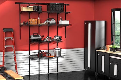 Heavy Duty Wall Shelf Kit for Garage (4 shelves)