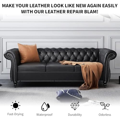 Black Leather Recoloring Balm with 100ml Mink Oil