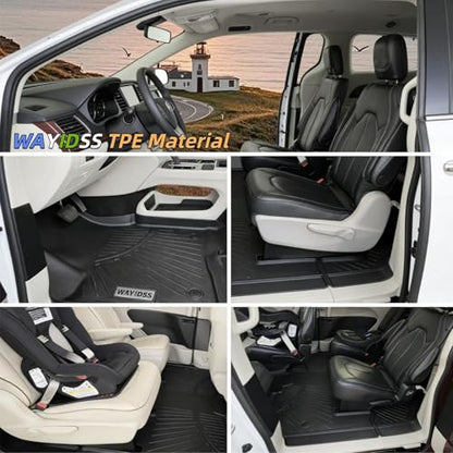 Floor Mats Set for 2017 (2017-2027 Pacifica Hybrid full set mat（Non Fuel）)