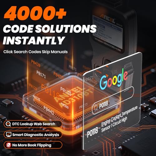 AD310 BT OBD2 Scanner with Bluetooth App