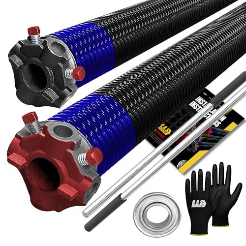 Garage Door Torsion Spring 262x1.75x40 Includes 1” Steel Bearing (262x1.75x40 / Pair)