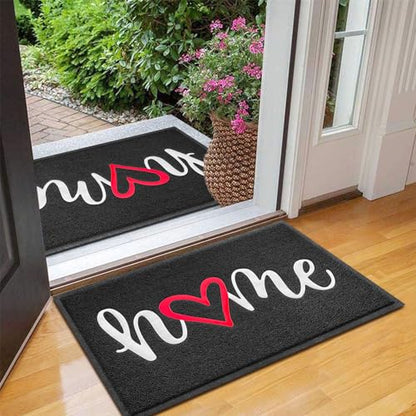 Door Mat 2 Pack Outside Inside Home Doormat 30"x17.5" Durable Floor Mat Non Slip Rug Ultra Absorb Mud Easy Clean Front Doormat for Garage (2'6" x 1'6" / 2pack Home)