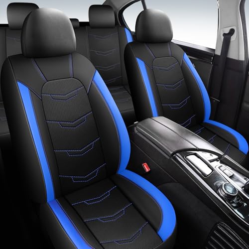 Car Seat Cover (N2 Black Blue / Full Set)