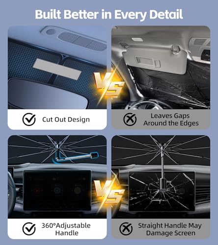 Windshield Sun Shade Umbrella for BMW X5 2014 (For BMW X5 2014-2026)
