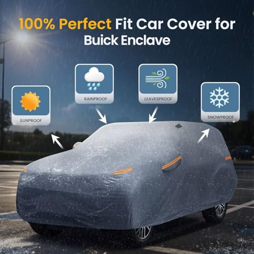 Large SUV Car Cover for Buick Enclave (SUV Car Cover / Custom Fit Buick Enclave)