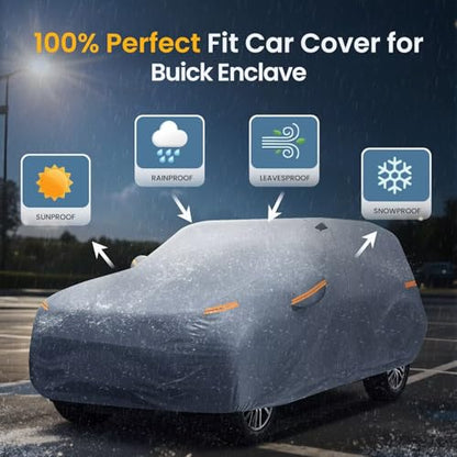 Large SUV Car Cover for Buick Enclave (SUV Car Cover / Custom Fit Buick Enclave)