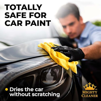 Premium Shammy Cloth for Car Drying (Yellow, Blue, Blue)