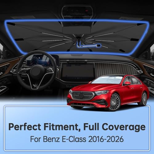 Windshield Sun Shade Umbrella for Benz E (for Benz E-Class 2016-2026)